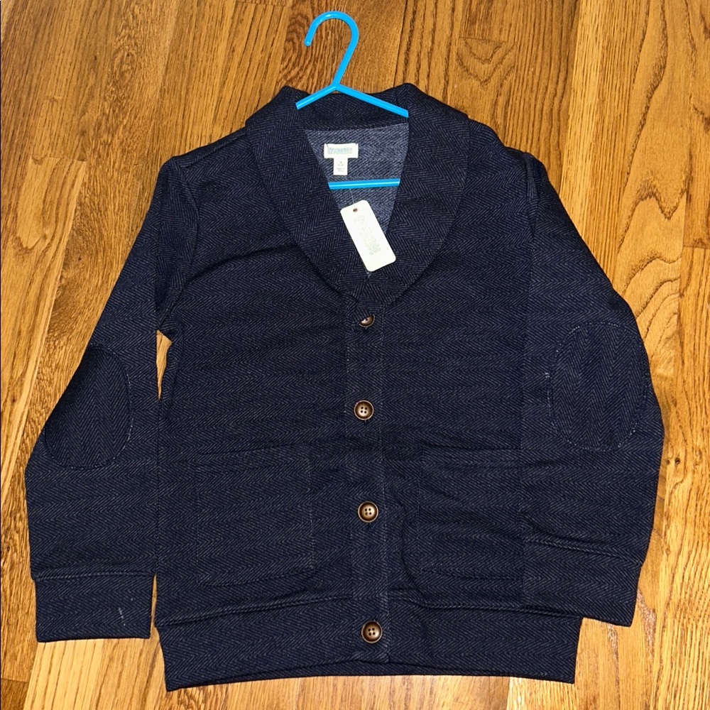 NEW WITH TAGS Gymboree Boys Herringbone Textured Coat